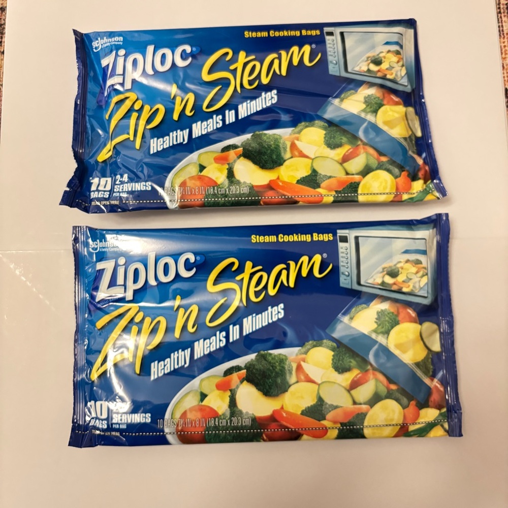Ziploc Zip N Steam Cooking Microwave Meal Bags Discontinued